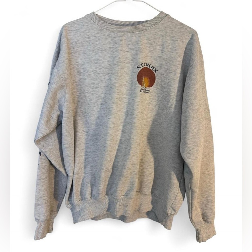 St. Croix American Paradise U.S. Virgin Islands O/S Crewneck- John Galt
